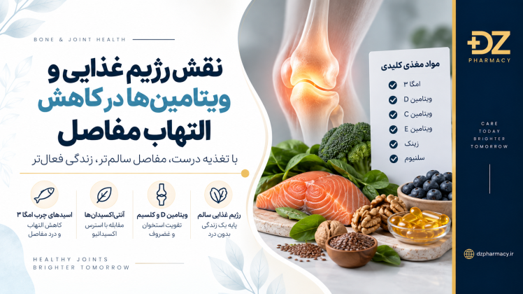 نقش رژیم غذایی و ویتامین‌ها در کاهش التهاب مفاصل